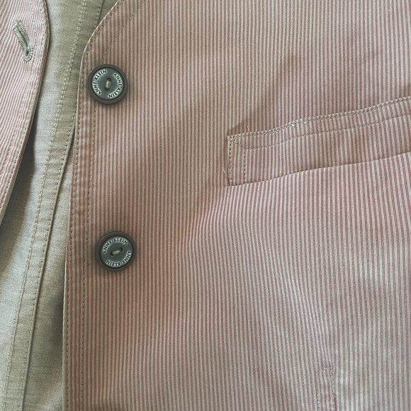 casual ANNE KLEIN AK stripped blazer jacket sz 8 - Picture 4 of 5